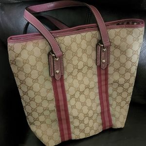 Authentic Gucci monogram medium tote